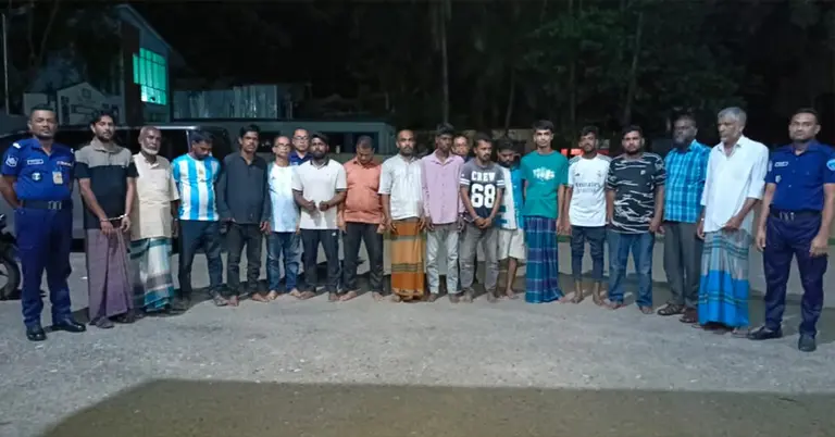 অভিযানে গ্রেপ্তার ১৬ জন